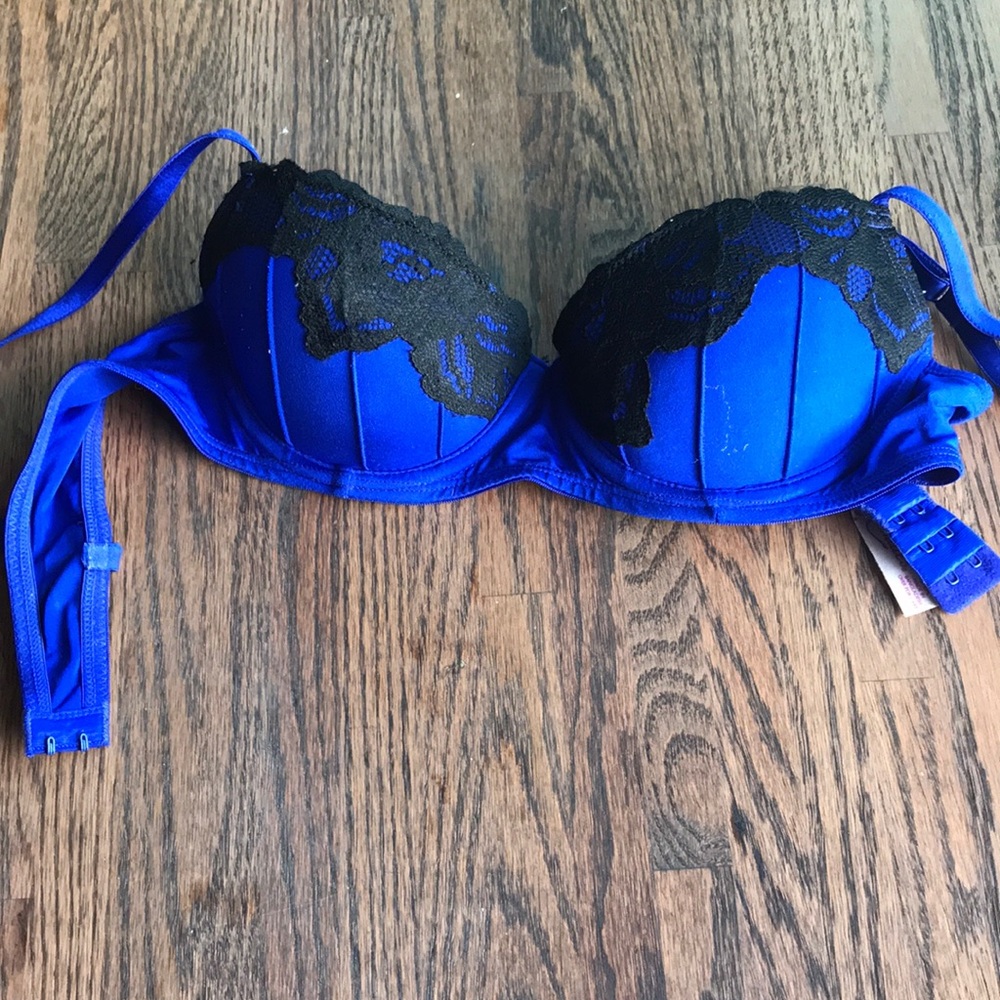 Blue Lace Bra